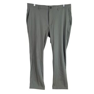 Ministry of Supply Kinetic Pants Mens 36x30 Olive Green Performance Stretch